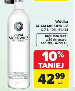Carrefour Wódka Adam Mickiewicz oferta