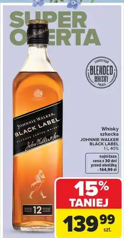 Carrefour Whisky Johnnie Walker Black Label oferta