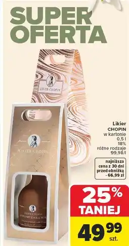 Carrefour Likier karton Chopin Kawowo Czekoladowy oferta