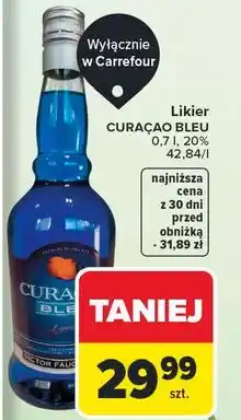 Carrefour Likier Fauconnier Curacao Bleu oferta