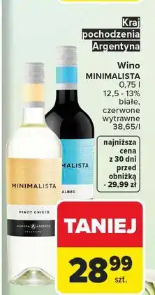 Carrefour Wino Minimalista Malbec oferta