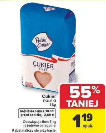 Carrefour Cukier biały Polski oferta