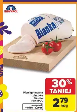 Carrefour Pierś z indyka gotowana bianka Indykpol oferta