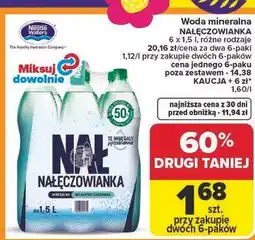 Carrefour Woda delikatnie gazowana Nałęczowianka oferta