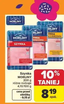 Carrefour Szynka morlińska z kurczaka Morliny oferta