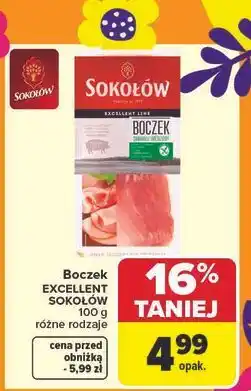 Carrefour Boczek surowy wędzony Sokołów oferta