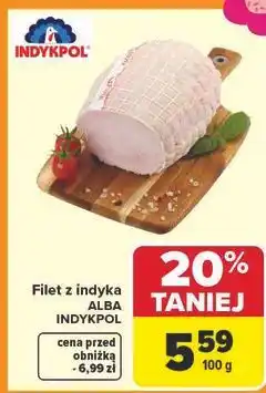 Carrefour Alba filet gotowany z indyka Indykpol oferta