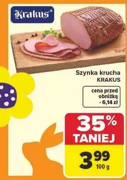 Carrefour Szynka krucha Krakus Animex oferta