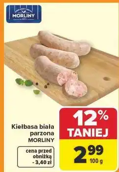 Carrefour Kiełbasa biała parzona Morliny oferta