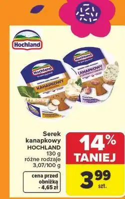Carrefour Serek z czosnkiem i ziołami Hochland Kanapkowy oferta