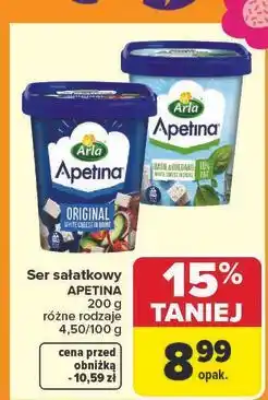 Carrefour Ser feta z bazylią i oregano Arla Apetina oferta