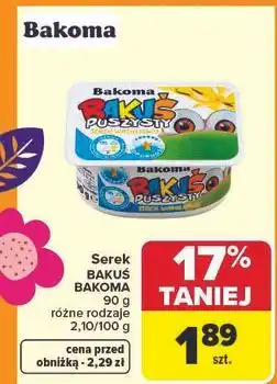 Carrefour Serek wanilia Bakoma Bakuś Puszysty oferta