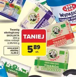 Carrefour Twaróg chudy ekologiczny Ekołukta oferta