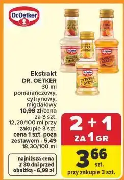 Carrefour Ekstrakt pomarańcza z brazylii Dr. Oetker oferta