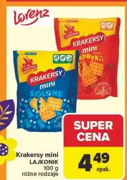 Carrefour Krakersy paprykowe Lajkonik Mini oferta