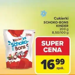 Carrefour Cukierki czekoladowe Kinder Schoko-Bons oferta