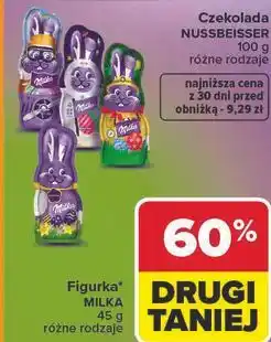 Carrefour Zając z czekolady Milka oferta