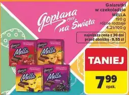 Carrefour Galaretka w czekoladzie czarna porzeczka Goplana Mella oferta