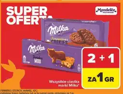 Carrefour Ciastka z kawałkami czekolady mlecznej Milka Tender Moo oferta