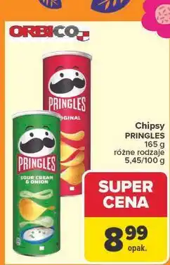 Carrefour Chipsy sour cream-onion Pringles oferta