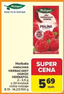 Carrefour Herbata malina Herbapol Herbaciany Ogród oferta
