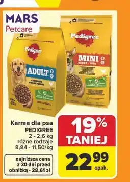 Carrefour Karma dla psa mini adult z kurczakiem Pedigree Vital oferta