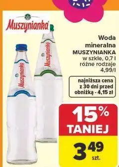 Carrefour Woda niskonasycona Muszynianka oferta