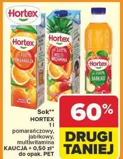 Carrefour Sok jabłkowy 100% Hortex oferta