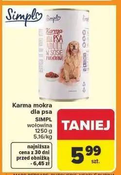 Carrefour Karma w sosie z wołowiną Simpl oferta
