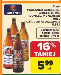 Carrefour Piwo Paulaner Munchner Hell oferta