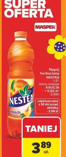 Carrefour Napój peach Nestea oferta