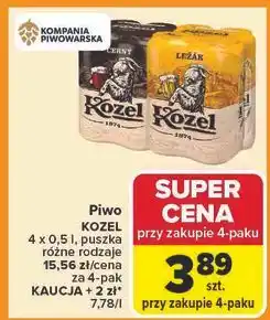 Carrefour Piwo Kozel Lezak oferta