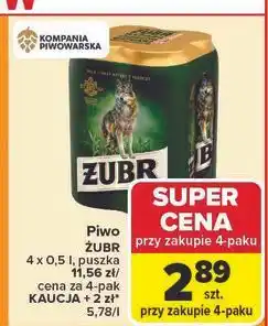Carrefour Piwo Żubr 1768 oferta