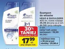 Carrefour Szampon do włosów mentol 2w1 Head&Shoulders oferta