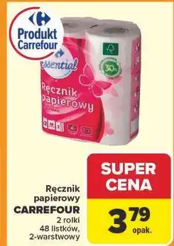 Carrefour Ręczniki papierowe z nadrukiem Carrefour Essential oferta