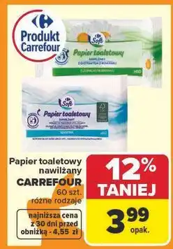 Carrefour Papier toaletowy sensitive Carrefour Soft oferta