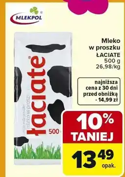 Carrefour Mleko w proszku oferta