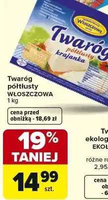 Carrefour Twaróg półtłusty oferta