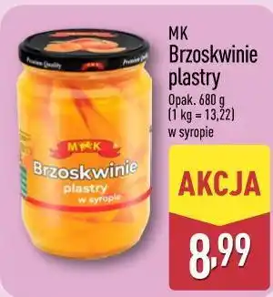 ALDI MK Brzoskwinie plastry oferta