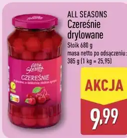 ALDI ALL SEASONS Czereśnie drylowane oferta