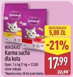 ALDI WHISKAS Karma sucha dla kota oferta