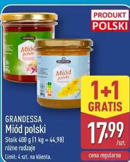 ALDI Grandessa Miód polski oferta