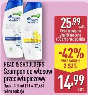 ALDI HEAD & SHOULDERS Szampon do włosów przeciwłupieżowy oferta