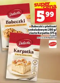 Topaz Babeczki z płatkami czekoladowymi 280g / ciasto Karpatka 375g oferta