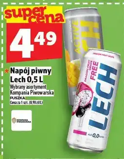 Topaz Napój piwny Lech oferta