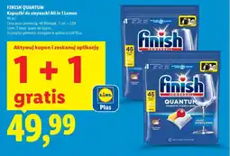 Lidl Finish quantum kapsułki do zmywarki all in 1 lemon oferta