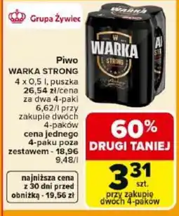 Carrefour Piwo WARKA STRONG oferta