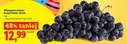 Lidl Winogrona ciemne bezpestkowe, luzem oferta