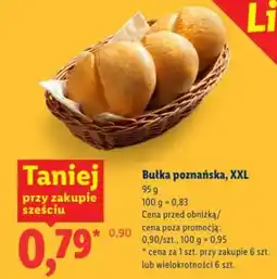 Lidl Bułka poznańska, xxl oferta