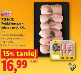 Lidl Rzeźnik polski kurczak - mięso z nogi, xxl oferta